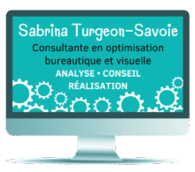 Sabrina Turgeon-Savoie, consultante en optimisation bureautique et visuelle